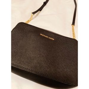Michael Kors black clutch purse